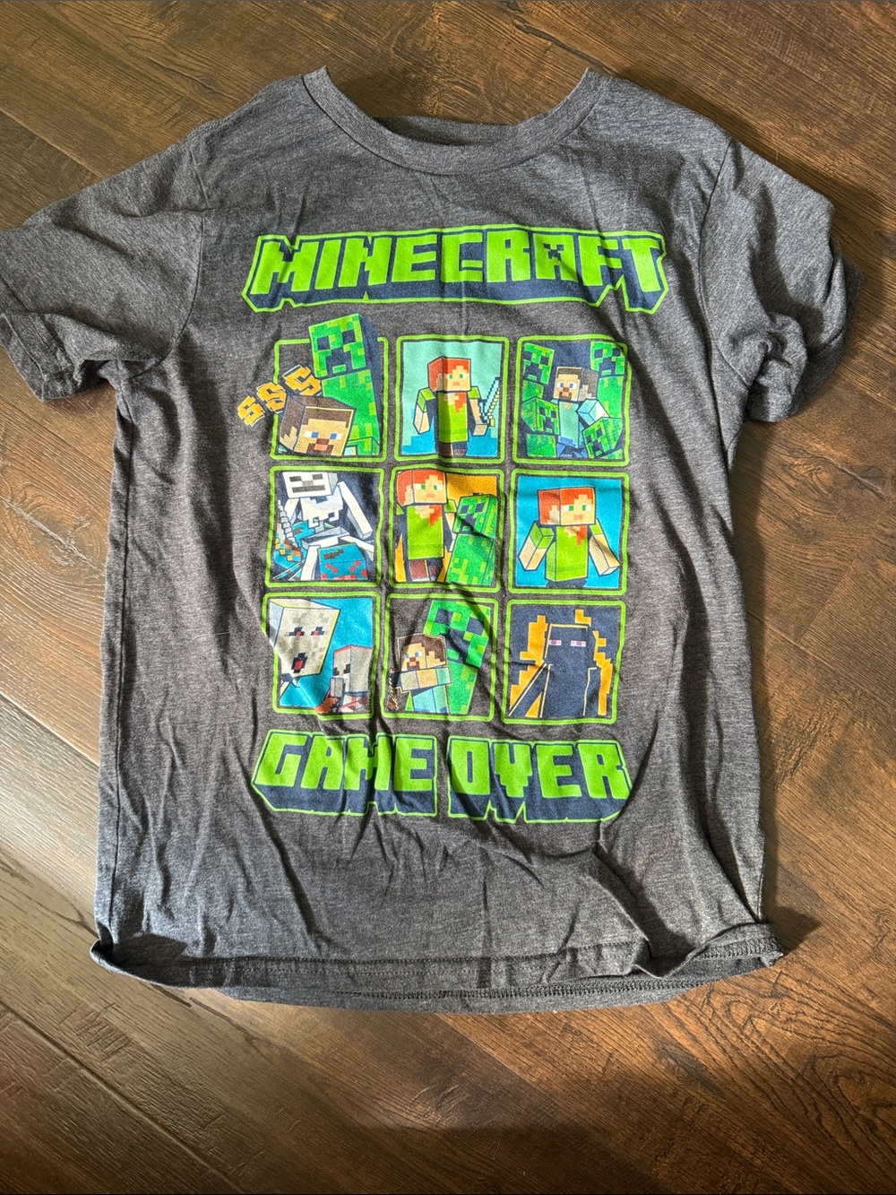 Kids' Gray 'Game Over' Graphic Tee - Green Accents